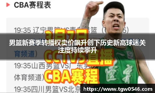 男篮新赛季转播权卖价飙升创下历史新高球迷关注度持续攀升