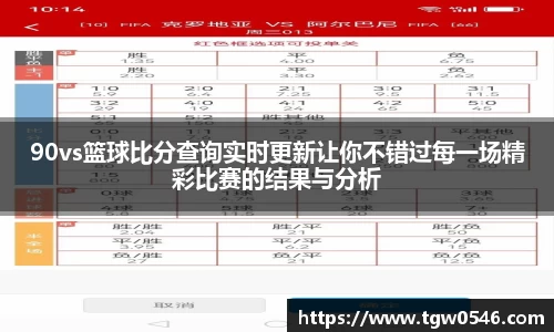 90vs篮球比分查询实时更新让你不错过每一场精彩比赛的结果与分析